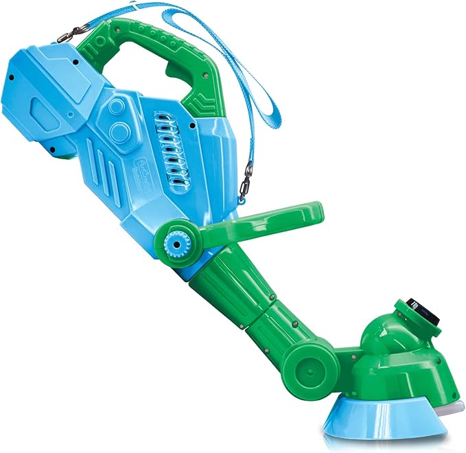 Weed Wacker Bubble Machine for Kids - Electronic Weed Eater Toy with Bubble Solution Included, Grass Trimmer Toy with Lights & Sounds, Outdoor Bubble Toy Gifts for Toddlers 3 4 5