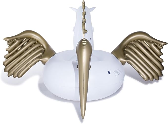 Jasonwell Giant Inflatable Pegasus Pool Float with Fast Valves Summer Beach Swimming Pool Floatie Lounge Floating Raft Outdoor Party Decorations Toys for Adults (XXXL)