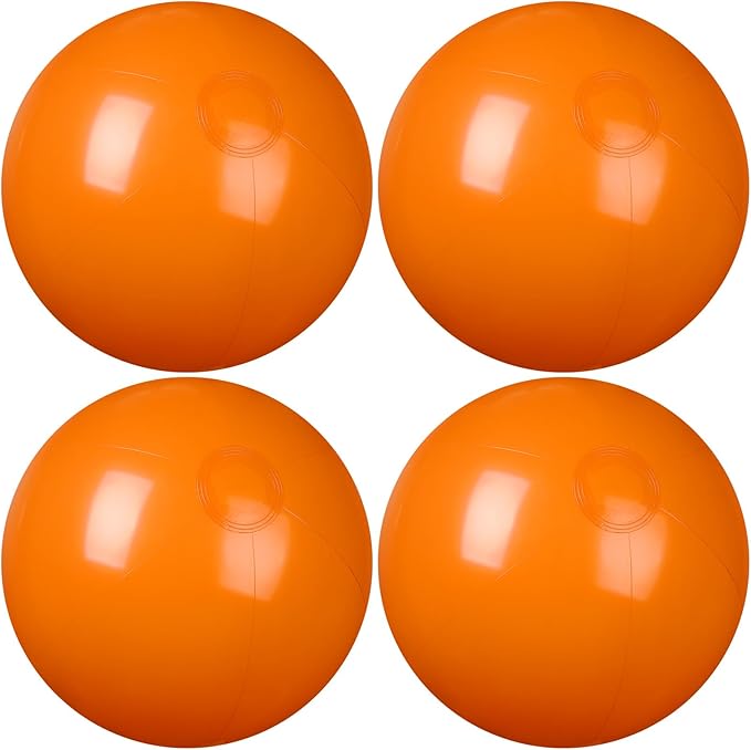 4 Pcs Inflatable Beach Ball 20 inch Swimming Pool Balls Summer Outdoor Decor Beach Balls Ornaments Floatable Ball for Swimming Pool Birthday Party Supplies