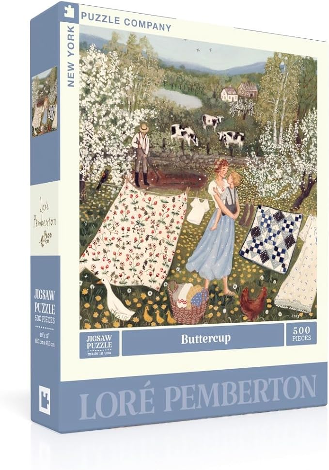 New York Puzzle Company - Loré Pemberton Buttercup - 500 Piece Jigsaw Puzzle for Family Game Nights by Loré Pemberton