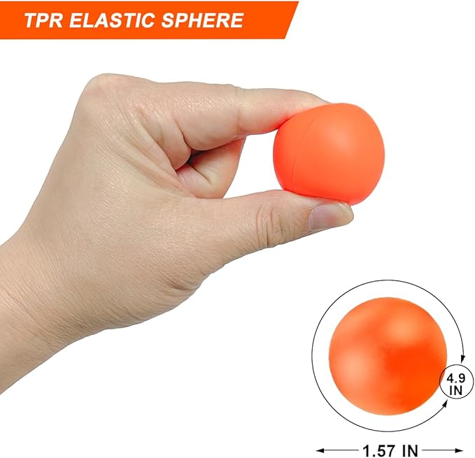 Pandahero Beach Paddle Ball Replacement Set - 12 Colorful High Visibility Waterproof Balls, Suitable for Smash Ball, Pro Kadima, and All Kinds of Outdoor Beach Paddle Games