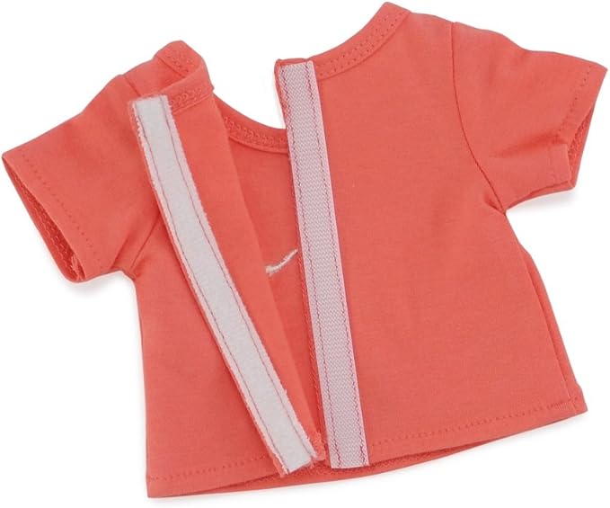 Emily Rose 18 Inch Doll Clothes Coral Polka Dot Pajamas PJs Gift Set, with Bunny Slippers! | Gift Boxed! | USA Brand | Compatible with American Girl Dolls - Doll NOT Included