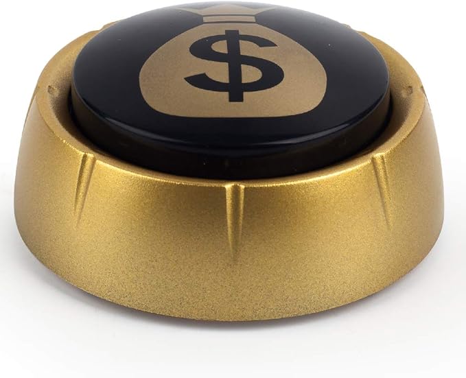 MyMealivos The Money Buzzer Button Toy - Gag Gifts, Game Addition, Stocking Stuffer(Cha-Ching)