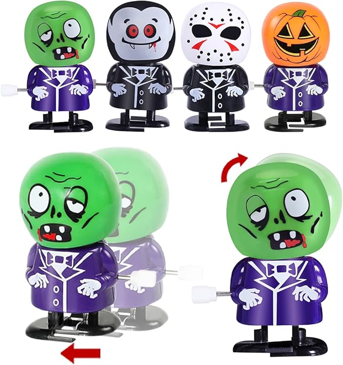 Max Fun 18pcs Halloween Wind Up Toys Assortments for Kids Halloween Party Favors Treat Bag Stuffers Goody Bag Filler Treats Prizes (Halloween)