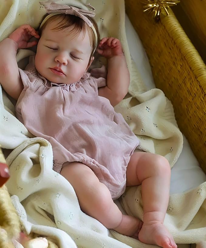 Zero Pam Reborn Baby Dolls-20 in Reborn Baby Dolls Silicone Full Body, Anatomically Correct Realistic Babys Doll, Full Silicone Real Life Newborn Doll (Modern)