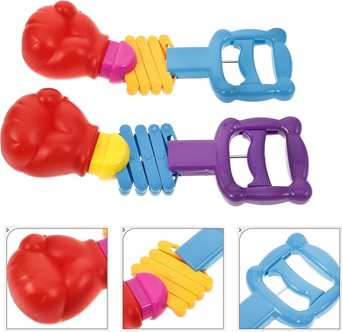Totority 2pcs Retractable Fist Shooter Prank Toy for Boy Girl Creative Indoor Party Fun Telescopic Spring Trick Toy for Interactive Play and Relaxation