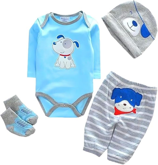 Reborn Baby Dolls Clothes Accessories Outfit for 17-23 Inch Reborn Newborn Baby Doll Boy Clothing Set