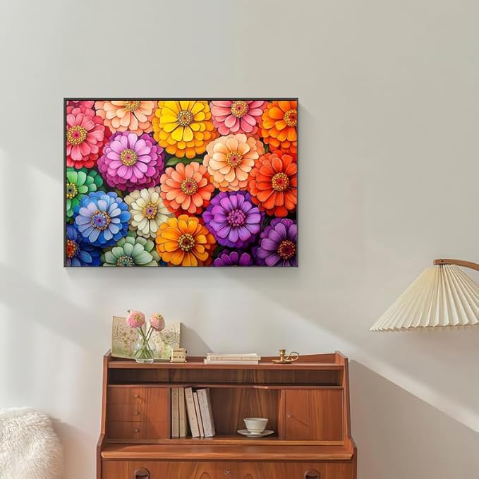 500 Piece Puzzles for Adults Colorful Flowers 20.5 x 15 Inch 500 Piece Jigsaw Puzzles for Adults Puzzles 500 Pieces for Adults Educational Challenge Puzzle