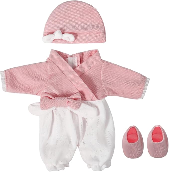 12 inch Doll Clothes and Accessories for 10 11 12 inch Dolls, Include 4-Packs Baby Doll Clothes Hat Headband Socks (Not Include Doll)