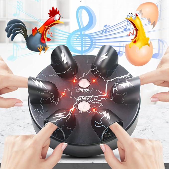Shock Roulette Party Game Interesting Party GameToy Electric Game of Chance Micro Roulette Polygraph Finger ShockGame Toy Party Gift Electric Shock Detector Game Analyzer Consoles,for 2-6 Palyers