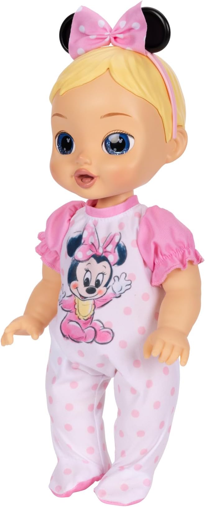 Disney Darlings 13-Inch Interactive Baby Doll – Magical Lights, Sounds, Music & Wand – Minnie-Inspired Nurturing Doll with Accessories – Multiple Skin Tones, Eye Colors – Ages 2 and Up