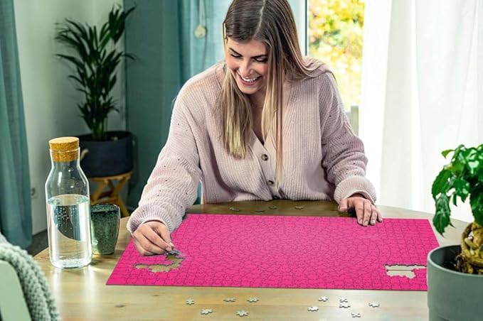 Ravensburger Krypt Pink 654 Piece Jigsaw Puzzle for Adults - 16564 - Every Piece is Unique, Softclick Technology Means Pieces Fit Together Perfectly