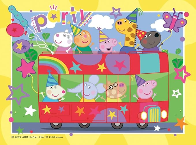 Ravensburger - Peppa Pig Puzzles Pack Of 4 | Puzzle 3 Years Or Over | Gift Child 3 Years Or Over 72 Pieces | Kids Puzzles 19 X 14 Cm | Ravensburger Puzzle