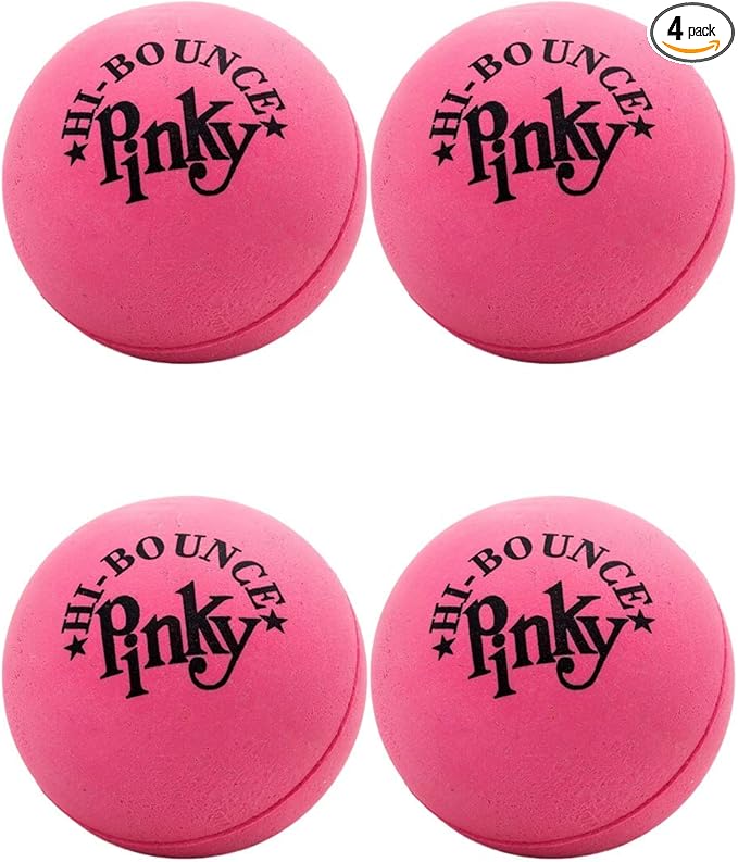 JA-RU Super Bounce Pinky Ball (4 Bouncy Balls) Outdoor Games & Indoor Playground Kids Toys. Massage Therapy Stress Balls. Sports Party Favors & Carnival Prizes in Bulk. 976-4A