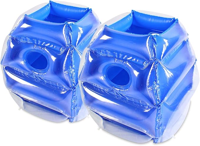 ZHUYNXIR 2 PC Sumo Balls for Kids, Kids Bumper Bounce Balls, Kid Sumo Balls, Lawn Game Ball for Child Outdoor Team Gaming Play, 24 inch, Blue+Blue.