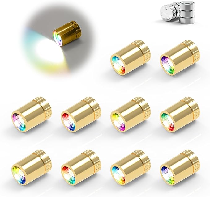 SUZEYAR 10 pcs Miniature Led Lights,Tiny Lights for Hand Craft/DIY,Miniature Lights Battery Powered, Dollhouse Light,Mini Lights for Toy Brick Building Blocks- 10 Pack (Multicolor Changing)