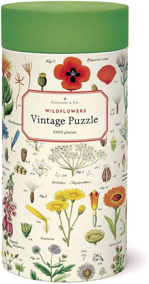 Cavallini 1000 Piece Puzzle Wildflowers