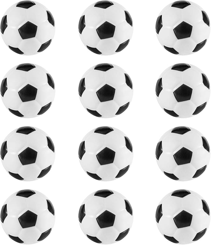Super Z Outlet Mini Foam Sports Balls for Kids Adults Mini Baseball Football Basketball Soccer Stress Bulk Toy Game Party Decoration Relaxable (Soccer) - Pack of 12