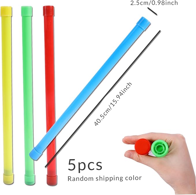 Groan Tube, 5PCS 15.9 Inch Noise Maker Toy Funny Giggle Stick Plastic Sound Tube Party Favor Sensory Bubble for Kids and Adults Random Color Groan, Noise Maker Toy, Giggle Stick, Sound