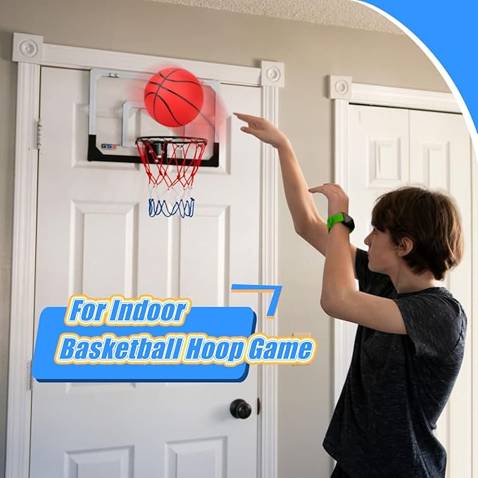 6" Mini Basketball Toy for Mini Pool Balls, Small Basketball for Over The Door Hoop, PVC Beach Balls for Kids Toddler Indoor 3 Pack