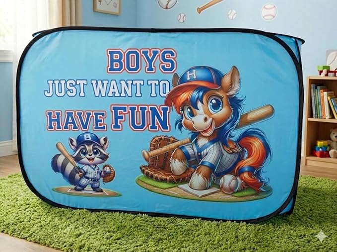 Pop Up Kids Play Tent – Foldable Playhouse for Boys, Girls, Toddlers & Babies with Carry Bag, 44 X 27'' Polyester, See-Through Breathable Mesh, Ideal for Birthday Gift, Kids Tent Indoor Outdoor