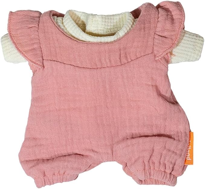 Miniland - Clothes for 8 1/4 inches Doll, Clothing Accessory for Dolls, Mid-Season Overalls and T-Shirt