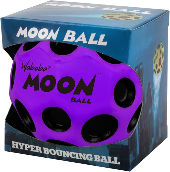 Waboba The Original Moon Ball - Hyper Bouncy Ball – Makes Pop Sound When Bounced - All Ages Extreme Bounce & Fun - Perfect for Active Play & Indoor or Outdoor Games