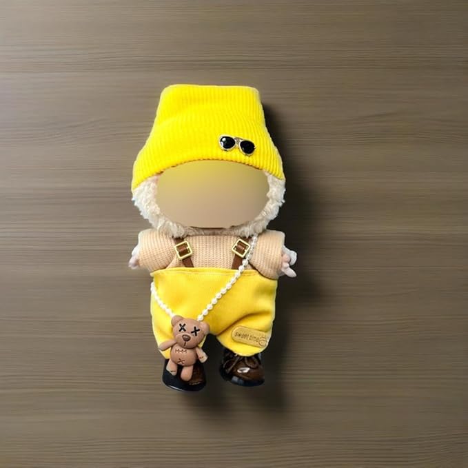 Clothes for 17 cm Dolls - 6 Set Clothes for 6.7 inch Doll, Premium Stylish Outfit with Accessories for Play & Display(No Doll (SET3)