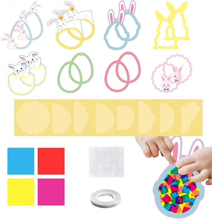 Drawing Paper Activity Craft Supplies, Paper Ornament Art Set, Colorful Sheets for Boys Girls, Premium Material with Smooth Texture, DIY Craft Kit with Creative Design Options, Home Glass Window