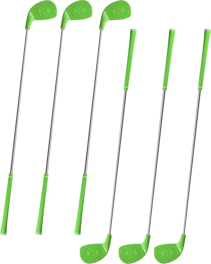 ASONA Green Golf Yard Game Clubs Set for Adults Perfect for Outdoor Backyard Beach Lawn and Social Fun, 36” Standard Length Size with Plastic Oversized Club Head for Birthday or Father’s Day