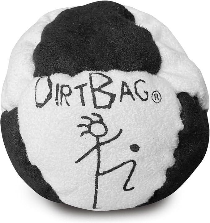 DIRTBAG All Star Footbag 3 Pack with Pouch, 100% Handmade, Premium Quality, Bright Vivid Colors, Signature Carry Bag