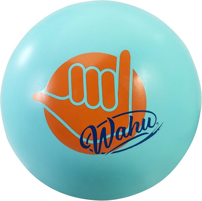 Wahu Water Bouncer 100% Waterproof Skipping Pool Ball Toy, 3.5" Bouncing Skip Ball for Pool and Beach, Skips Over 75' on Water, Teal