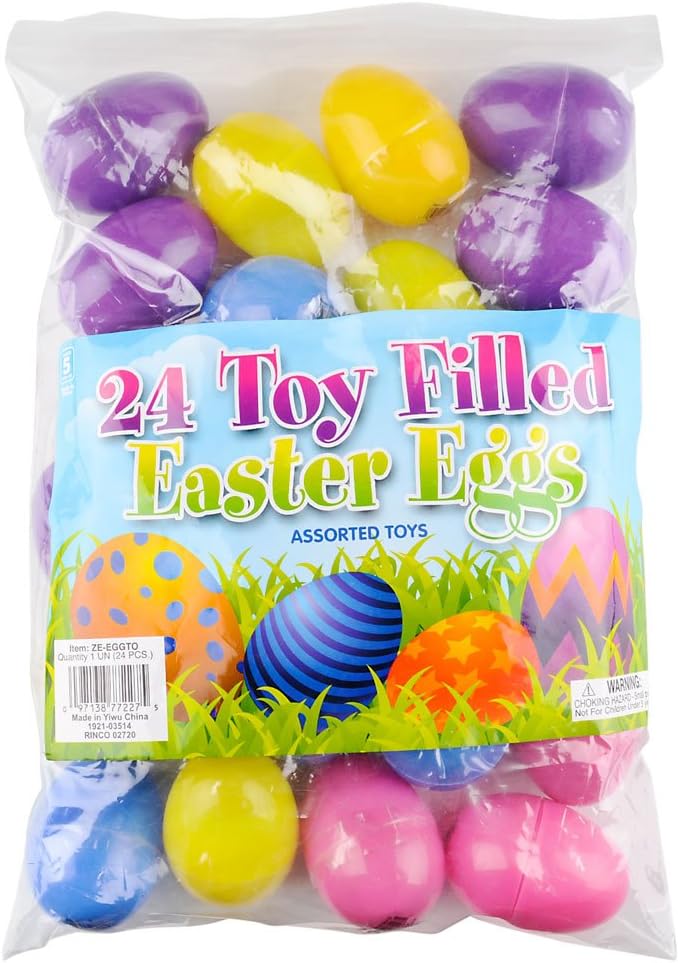 Rhode Island Novelty Toy Filled 2" Easter Eggs