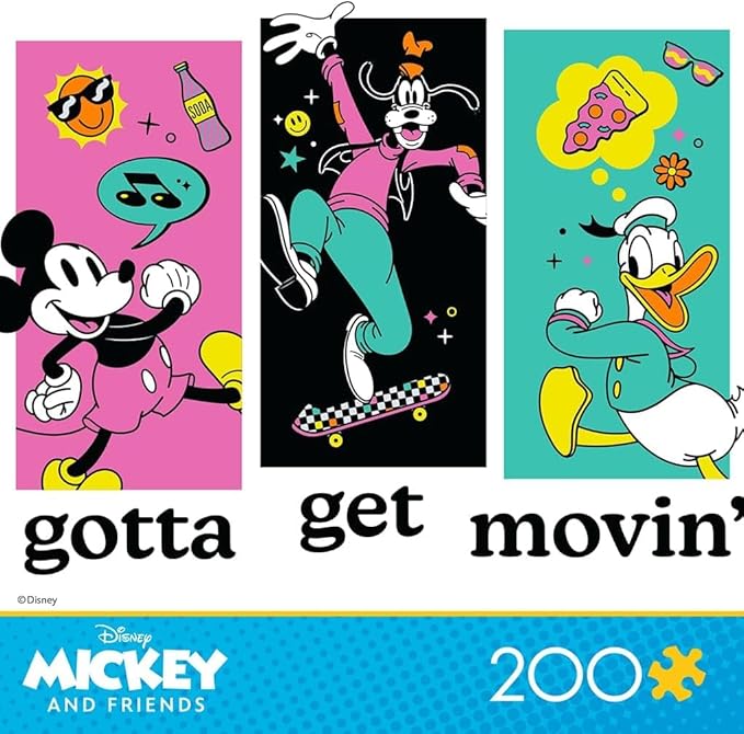 Ceaco - Disney - Mickey and Friends - Gotta Get Movin' - 200 Piece Jigsaw Puzzle