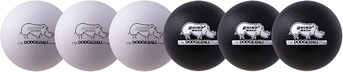 Champion Sports® Rhino Skin® Low Bounce Dodgeball Sets & Singles for Playground, PE, Backyard & League Games – Team Sports Equipment for Youth & Adults