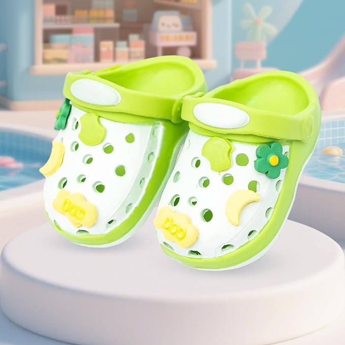 Doll Shoes, Premium Fashion Shoes for 17 Cm Doll Accessories, Doll Dress Up Decoration Accessories Wings (Green