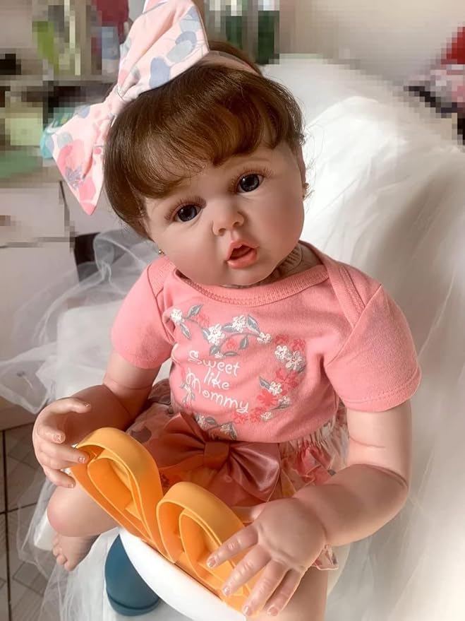 Reborn Baby Doll Summer Clothes 24 Inch Girl Sweet Skirt Outfits for 22-24 Inch Reborn Girl Dolls Clothes