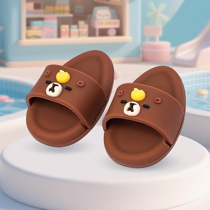 Summer Sandals for Dolls - Blue Open-Toe Slippers, Cute Accessories for Photography, Display & Collectors Age Limit 15 （Brown）