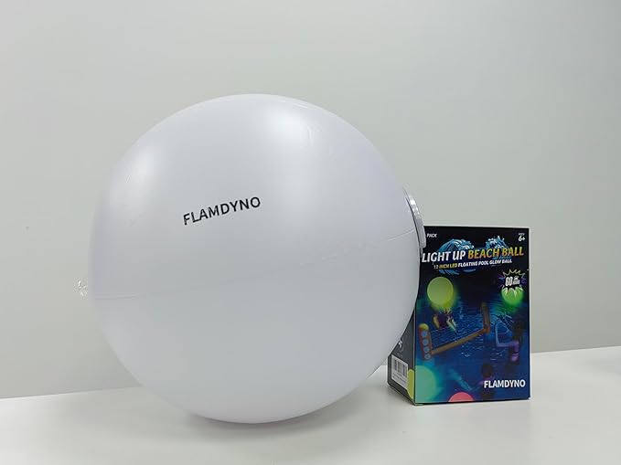 Pool Toys - 4/8 Pack Light Up Beach Balls for Kids w/ 8 Light Modes, Pool Beach Games Balls for Outdoor or Indoor Activities, Glow in The Dark Pool Beach Decorations for Kids and Adults