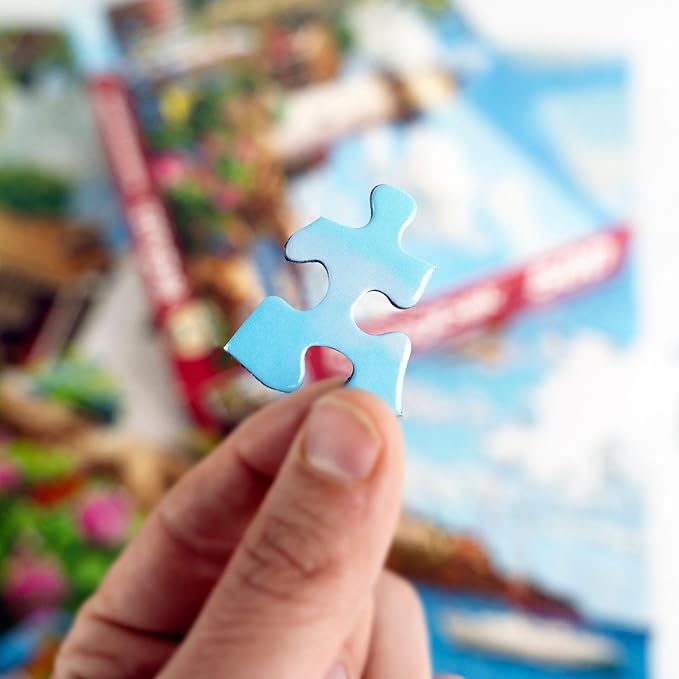 Springbok's Coastal Illumination 500 Piece Jigsaw Puzzle for Adults Features an Idealic Costal Retreat - Made in The USA