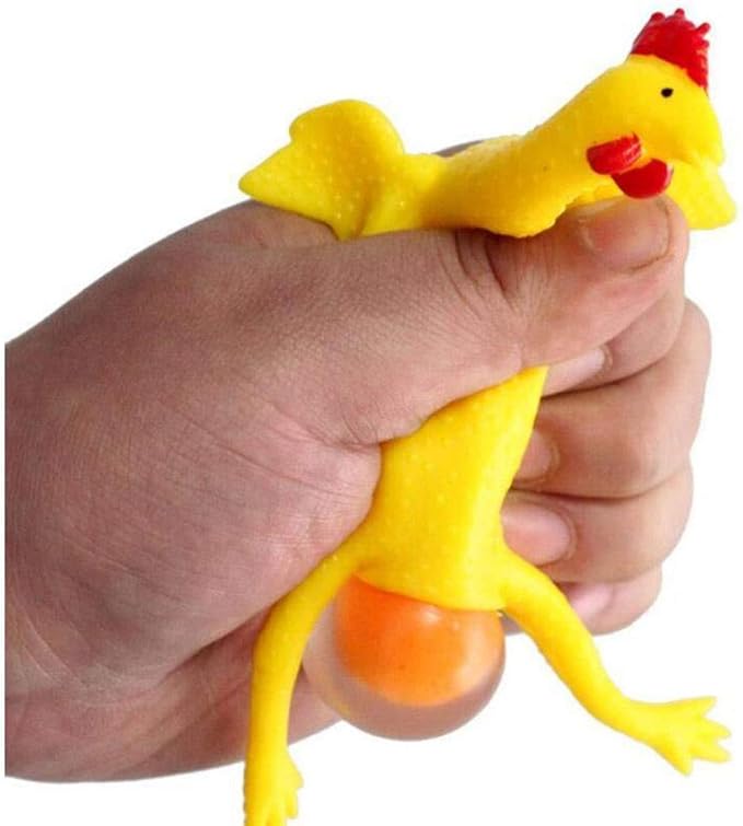 16cm Funny Squishy Adult Toys Chicken and Eggs Stress Relieve