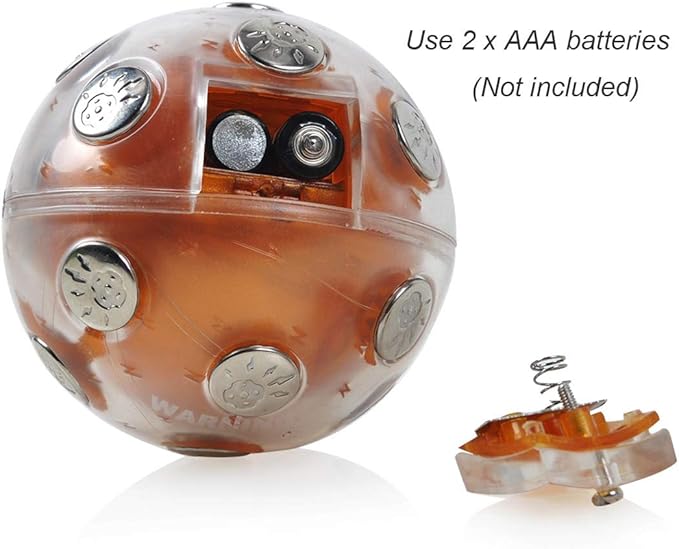 ThinkTop Shock Ball Hot Potato Game, Electric Shocking Game for Christmas, Adventure Funny Novelty Gift Fun Joking for Party, Brown