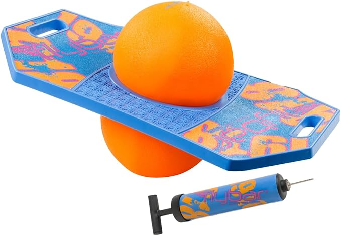 Flybar Pogo Trick Ball for Kids – Balance Bounce Board with Anti-Slip Deck – Pump Included - Indoor & Outdoor Toys for Boys and Girls Fun Way to Reduce Screen Time Supports up to 160 lbs – Ages 6+