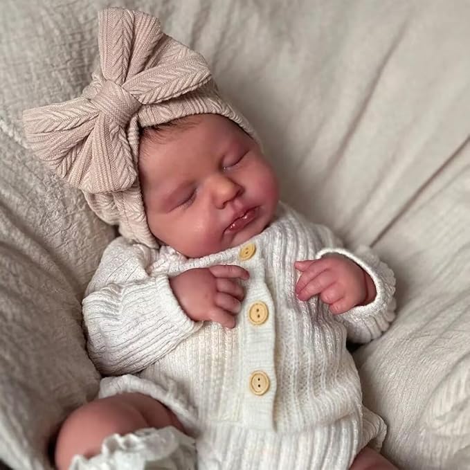 Zero Pam Reborn Baby Dolls Silicone Full Body-20 in Realistic Babys Doll, Anatomically Correct Girl, Full Silicone Babys Doll, Real Life Reborn Dolls with Accessories