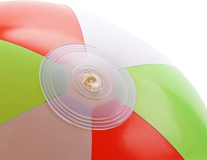 PENTA ANGEL Beach Balls 2PCS 12 Inch Inflatable/Blow Up Classic Rainbow Color Summer Swimming Pool Party Favors Water Toy Beachball for Women Men Adults Playing