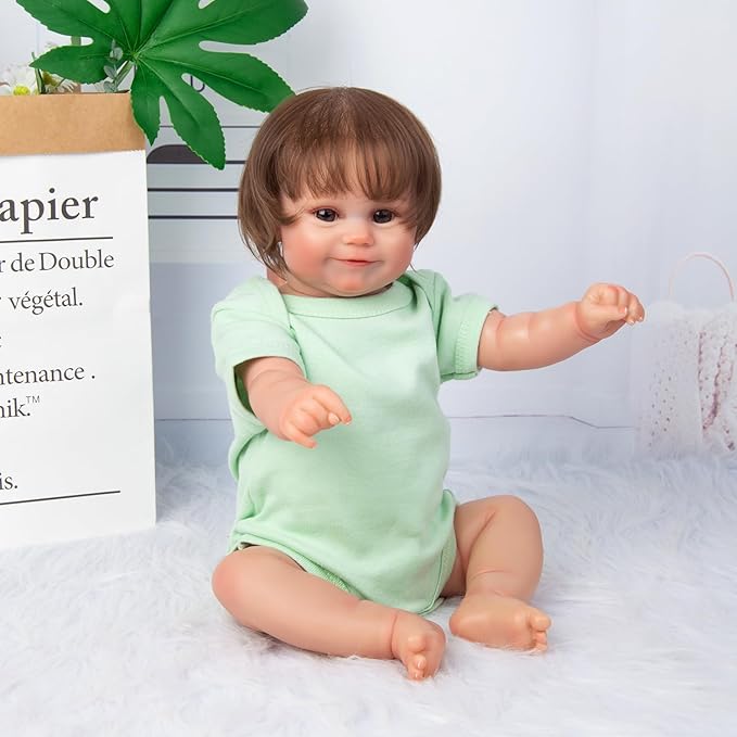 Reborn Doll Baby Girl Clothes 5pcs Outfits for 17-22 Inch Baby Doll Clothing Reborn Newborn Dolls Clothes Accessories