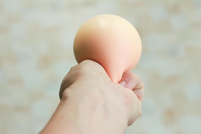 Vrogadso Funny Stress Ball Rubber Funny Ball Toys April Fool's Day Party Accessory -2.4 Inch