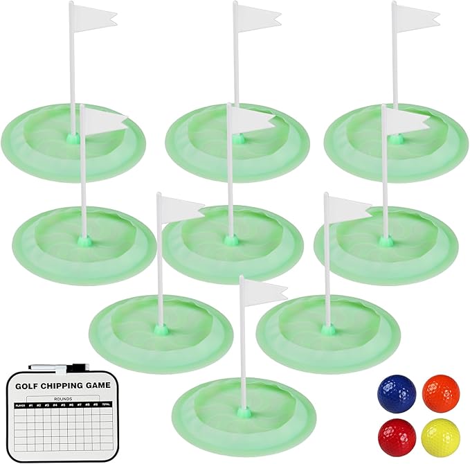Putt-Putt Mini Golf Game, Mini Golf Set - Build Your Own Course at Home, The Office or On The Green - 9 Pack Putting Cups for Indoor & Outdoor Fun, Easy to Set Up, Gift for Players of All Skill Level