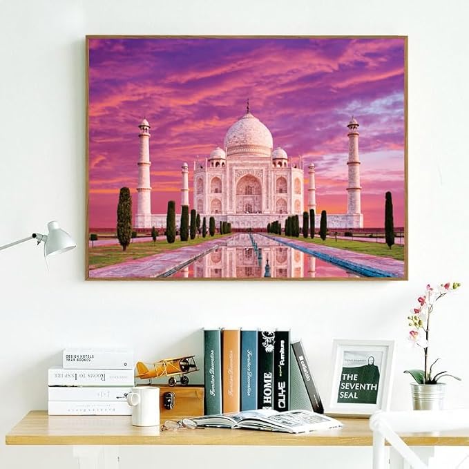 500 Piece Puzzles for Adults Taj Mahal 20.5 x 15 Inch 500 Piece Jigsaw Puzzles for Adults Puzzles 500 Pieces for Adults Educational Challenge Puzzle