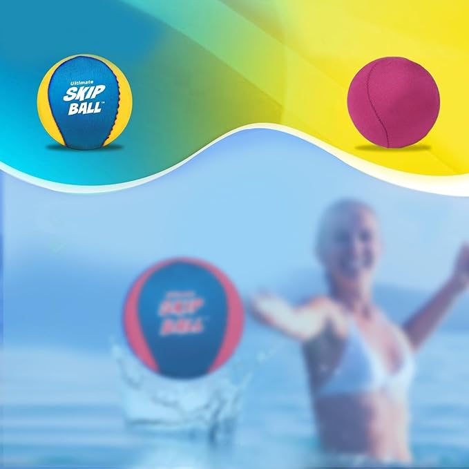 Activ Life The Ultimate Water Skip Balls, Water Bouncing Ball for Swimming Pool, Beach Toys for Friends, Family, Kids and Adults